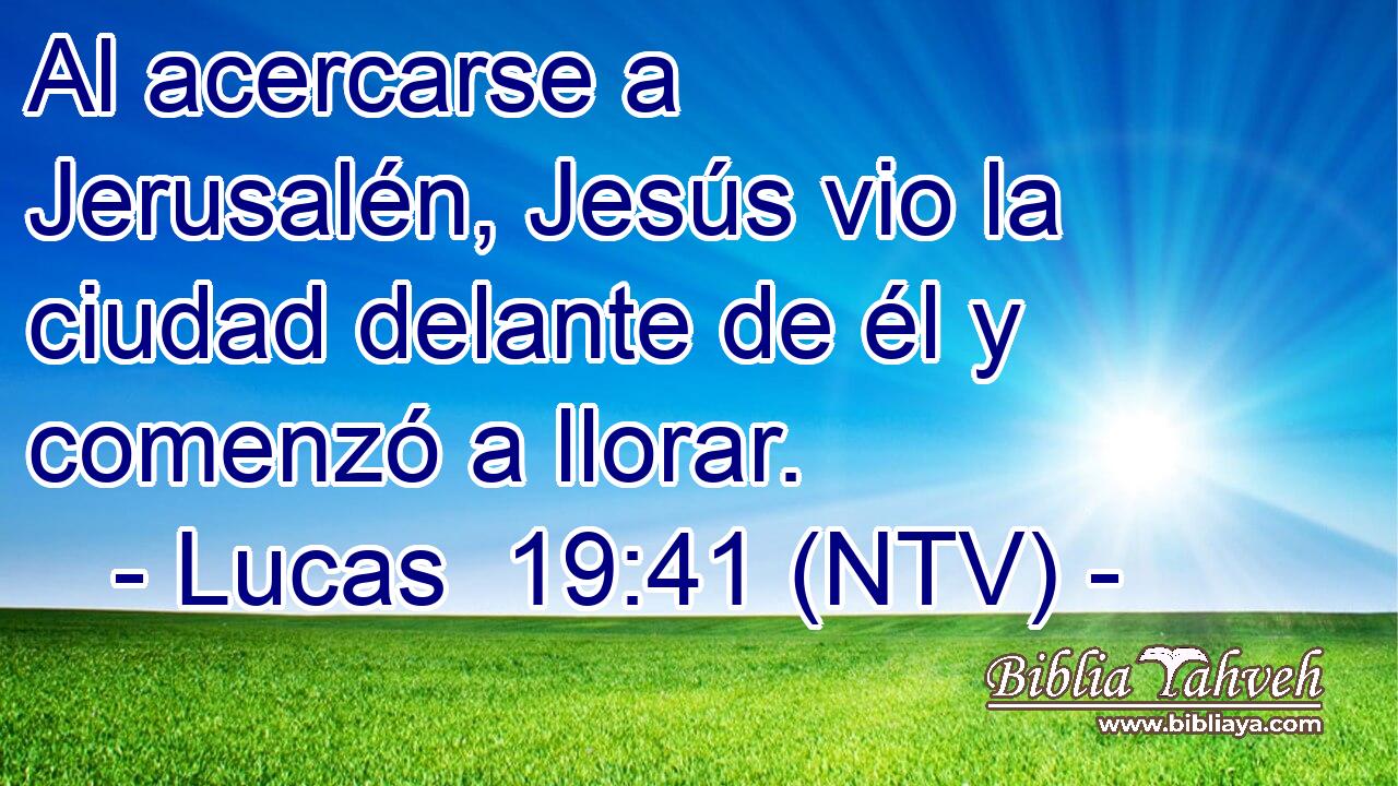 Al acercarse a Jerusalén, Jesús vio la ciudad delante de él y comenzó a llorar.