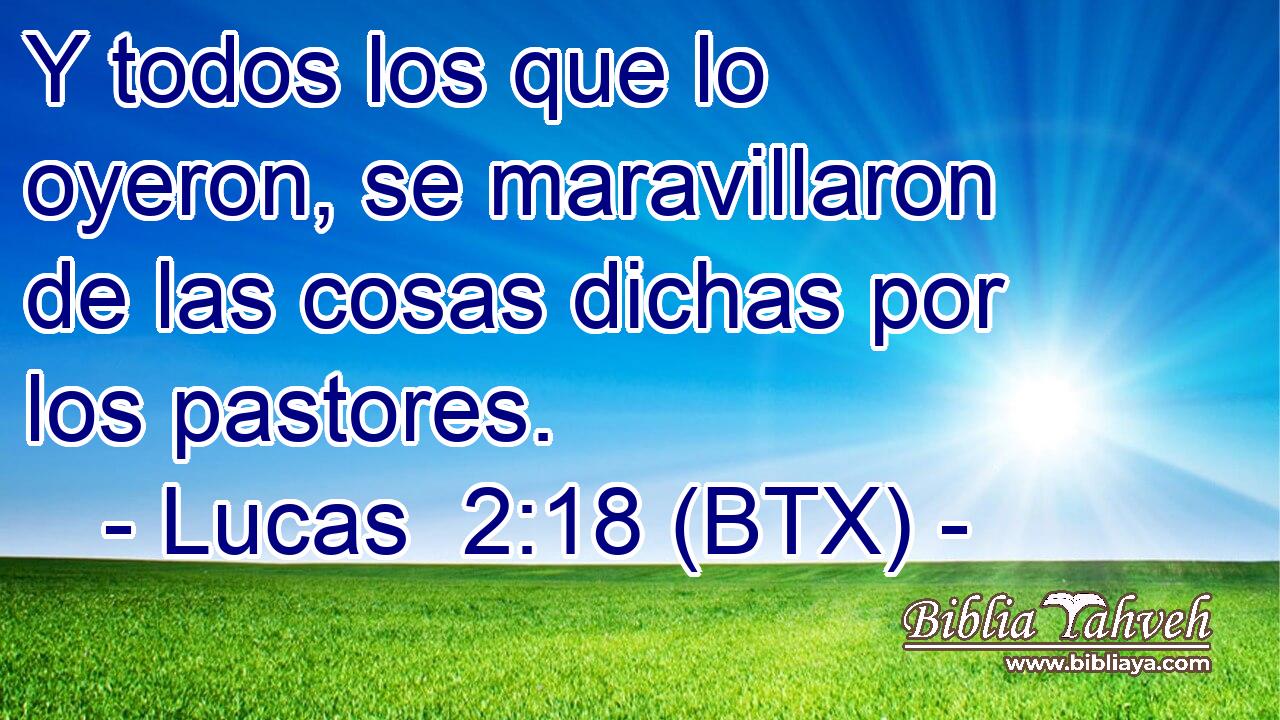 Y todos los que lo oyeron, se maravillaron de las cosas dichas por los pastores.