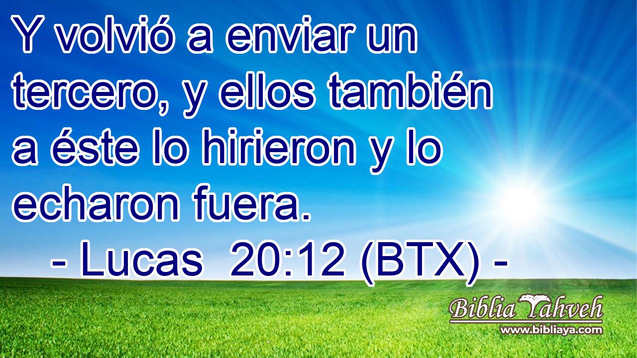 Y volvió a enviar un tercero, y ellos también a éste lo hirieron y lo echaron fuera.