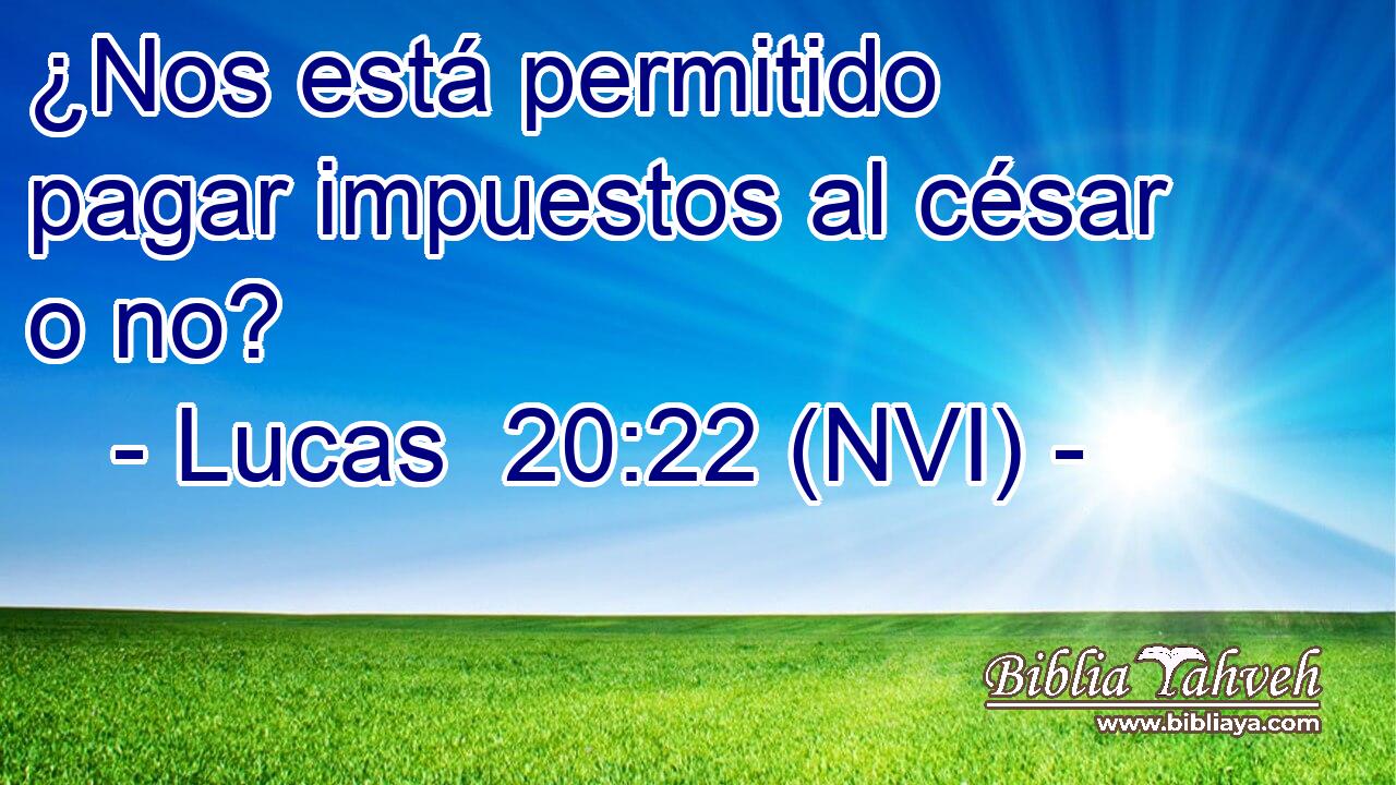  ¿Nos está permitido pagar impuestos al césar o no? 