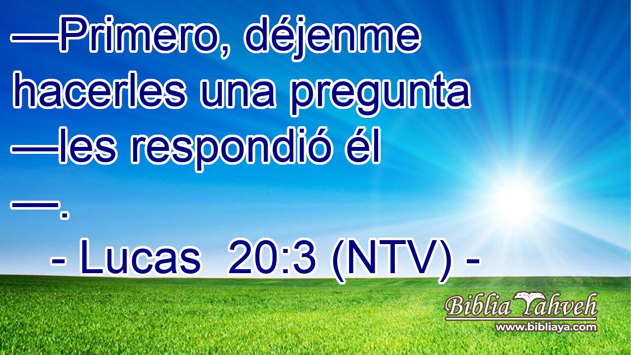 —Primero, déjenme hacerles una pregunta —les respondió él —.
