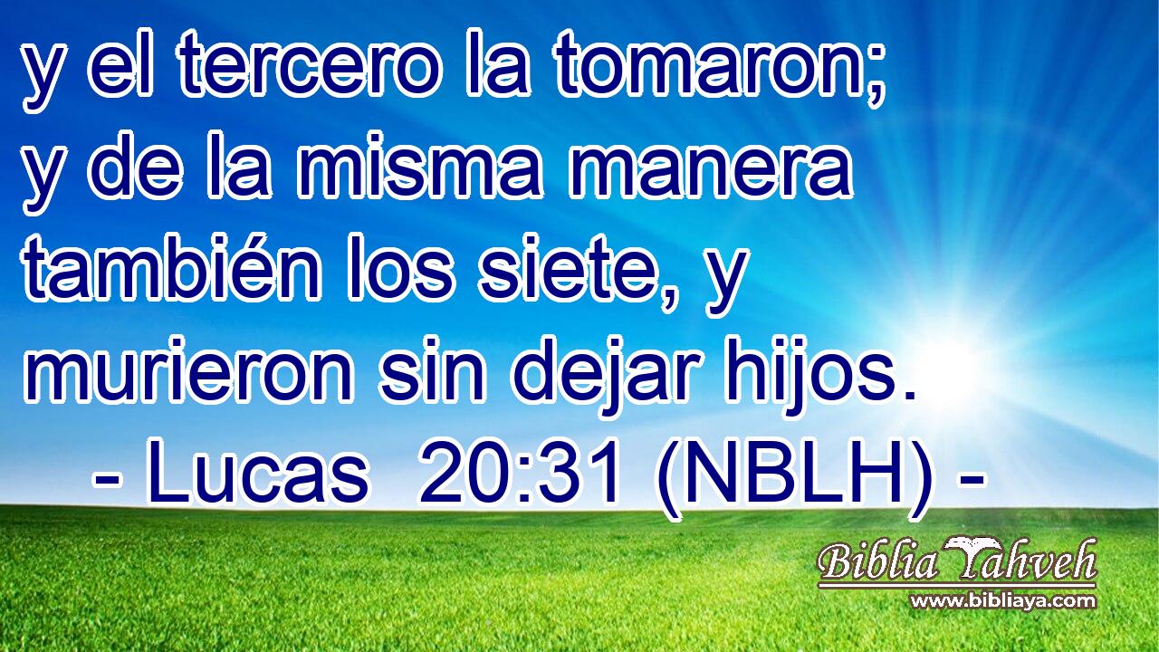  y el tercero la tomaron; y de la misma manera también los siete, y murieron sin dejar hijos. 