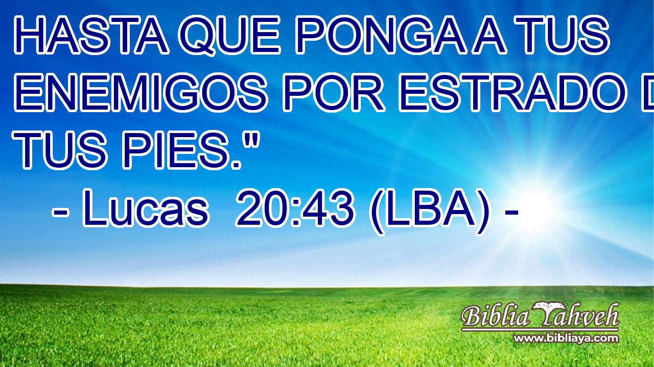 HASTA QUE PONGA A TUS ENEMIGOS POR ESTRADO DE TUS PIES.
