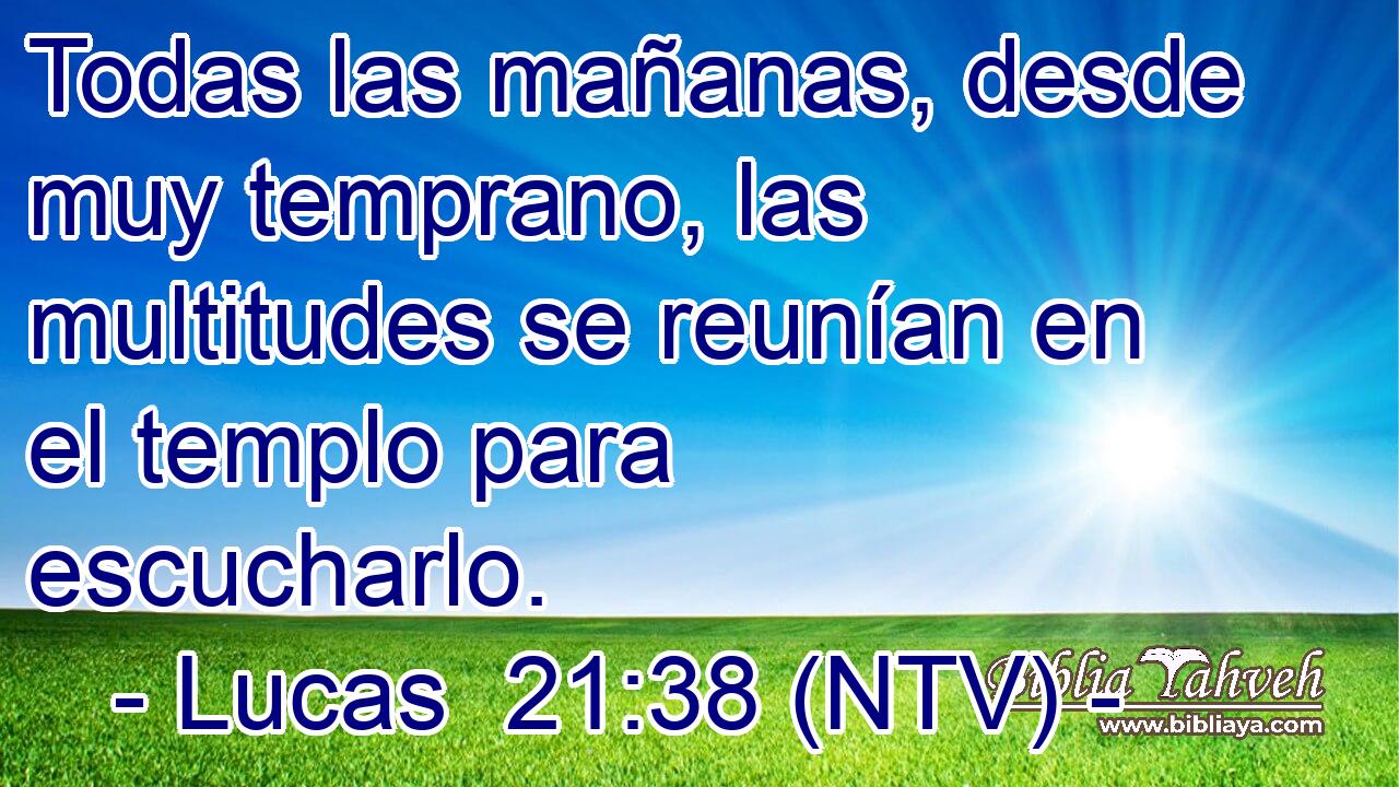 Todas las mañanas, desde muy temprano, las multitudes se reunían en el templo para escucharlo.