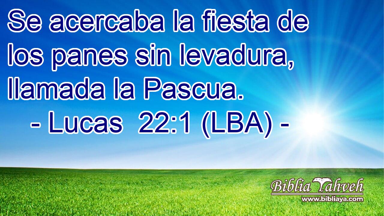 Se acercaba la fiesta de los panes sin levadura, llamada la Pascua.