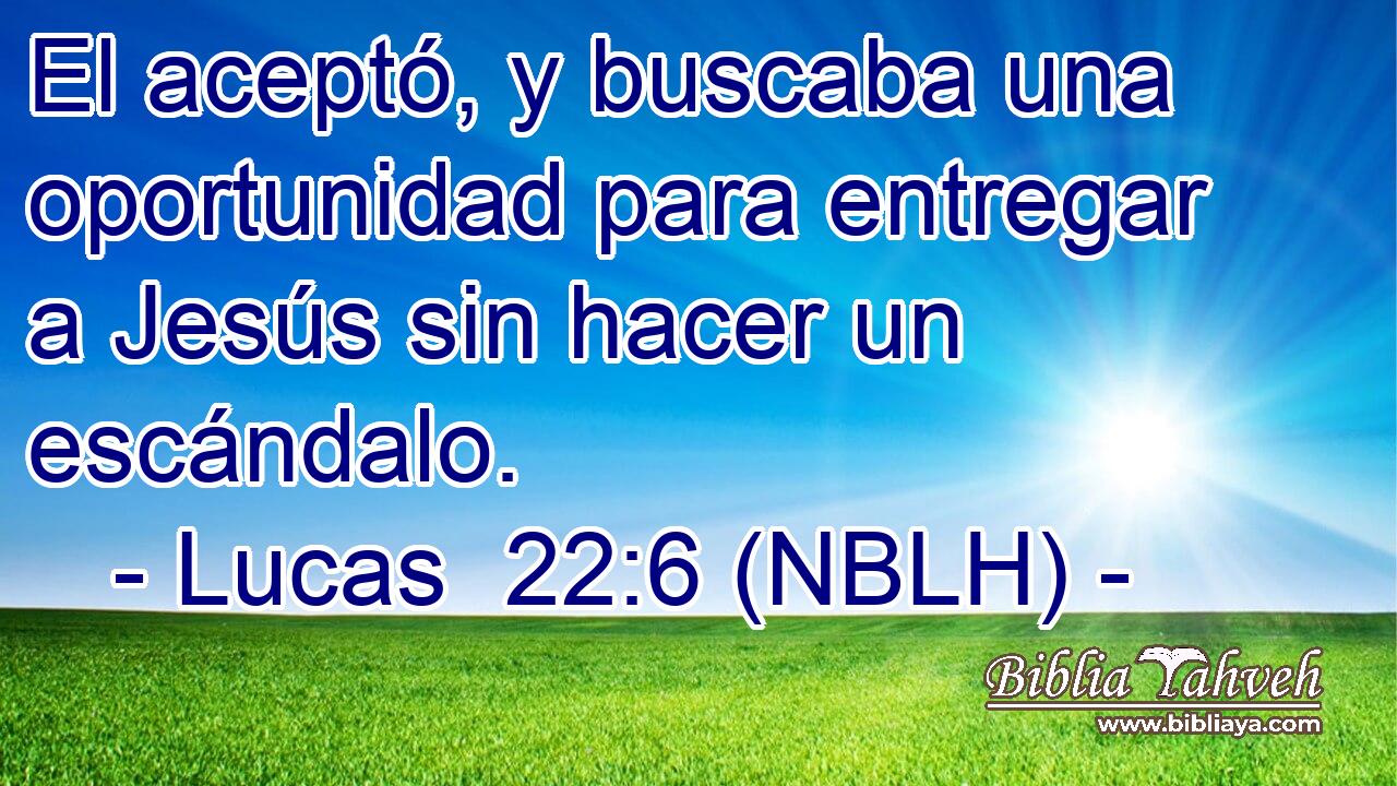  El aceptó, y buscaba una oportunidad para entregar a Jesús sin hacer un escándalo. 