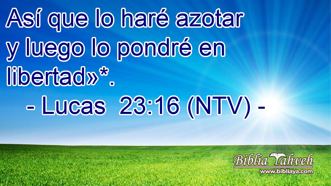 Así que lo haré azotar y luego lo pondré en libertad»*.