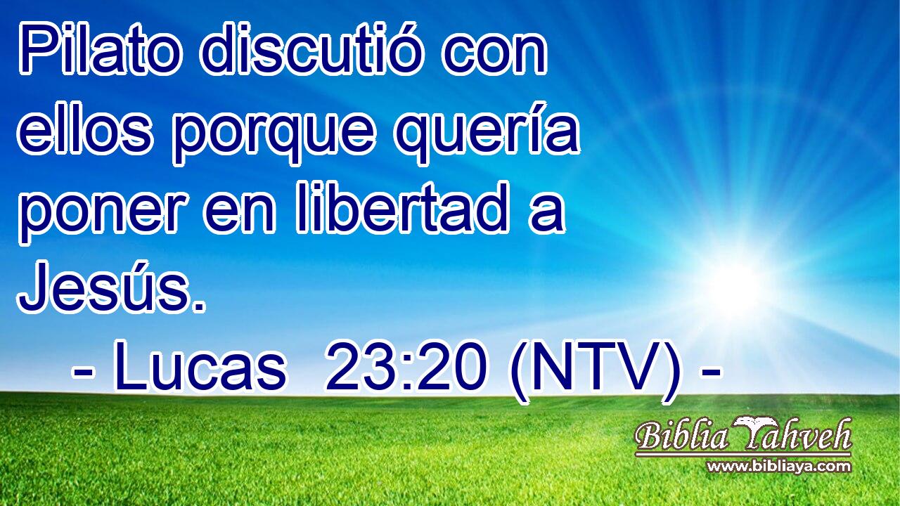 Pilato discutió con ellos porque quería poner en libertad a Jesús.