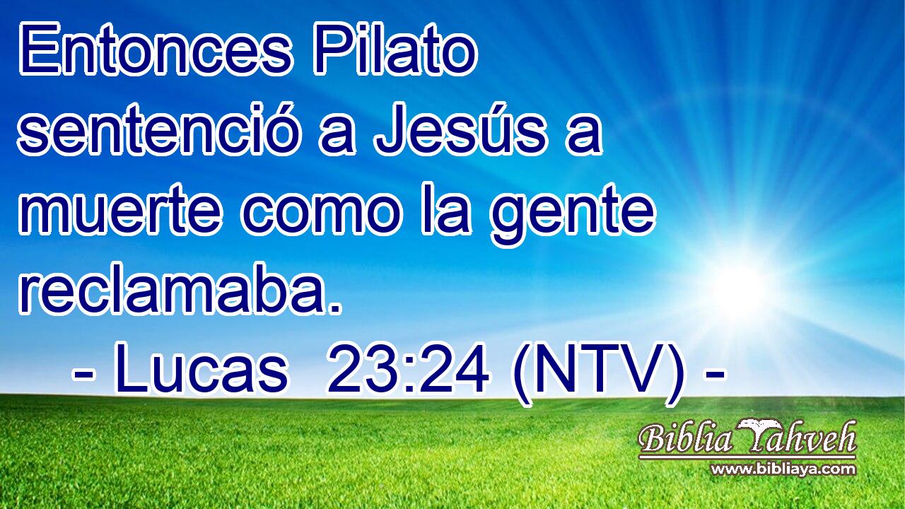 Entonces Pilato sentenció a Jesús a muerte como la gente reclamaba.