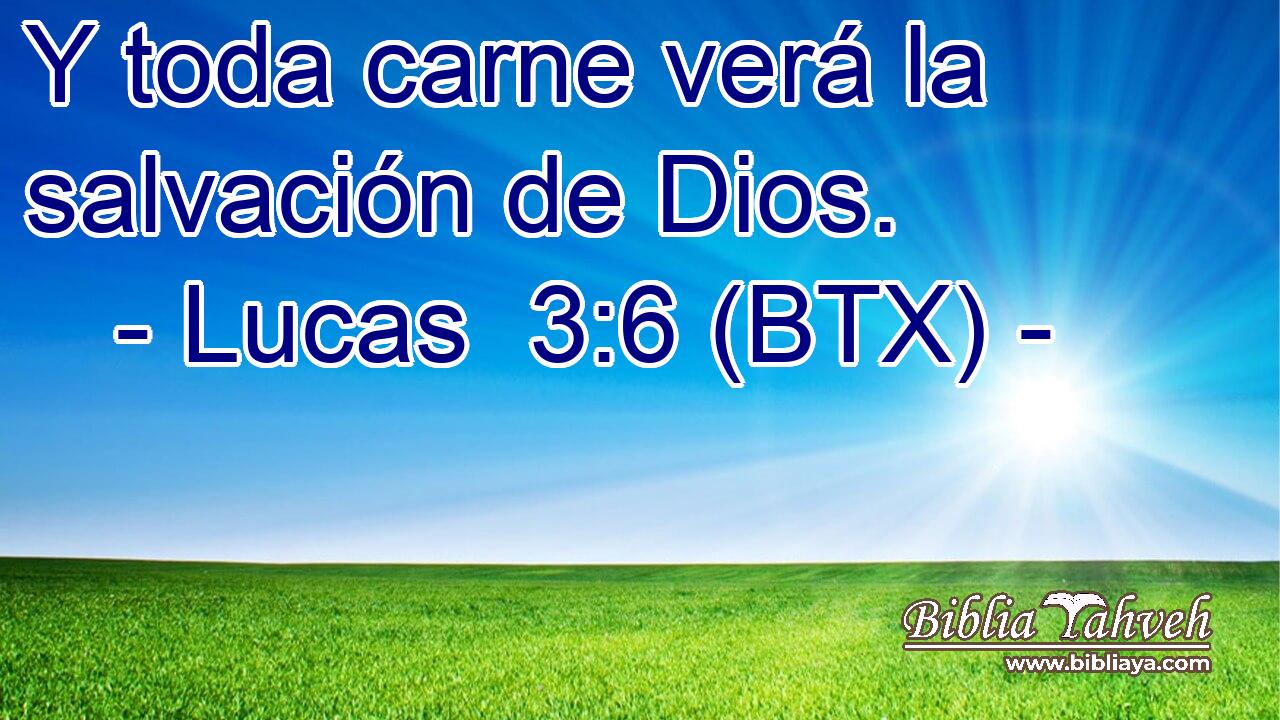 Y toda carne verá la salvación de Dios.