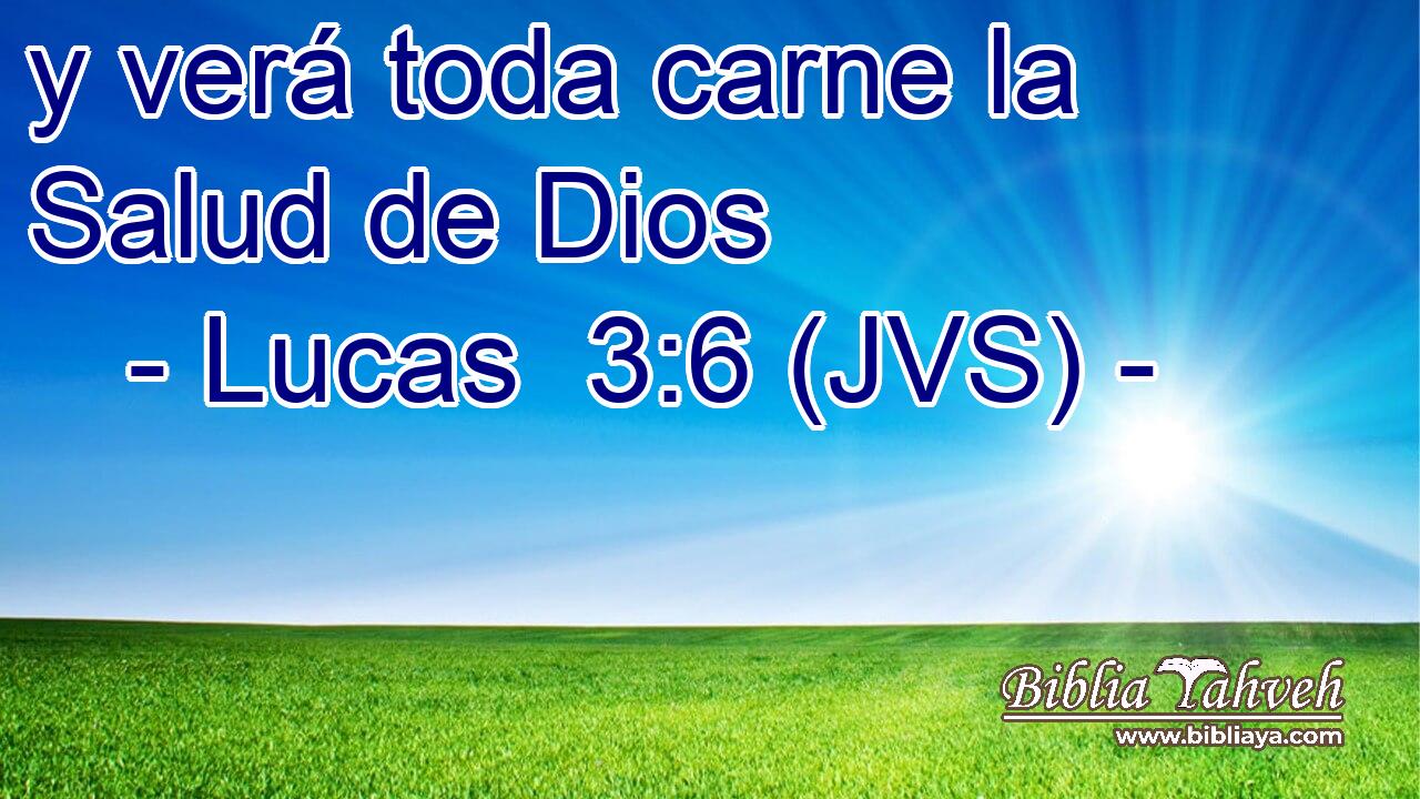 y verá toda carne la Salud de Dios