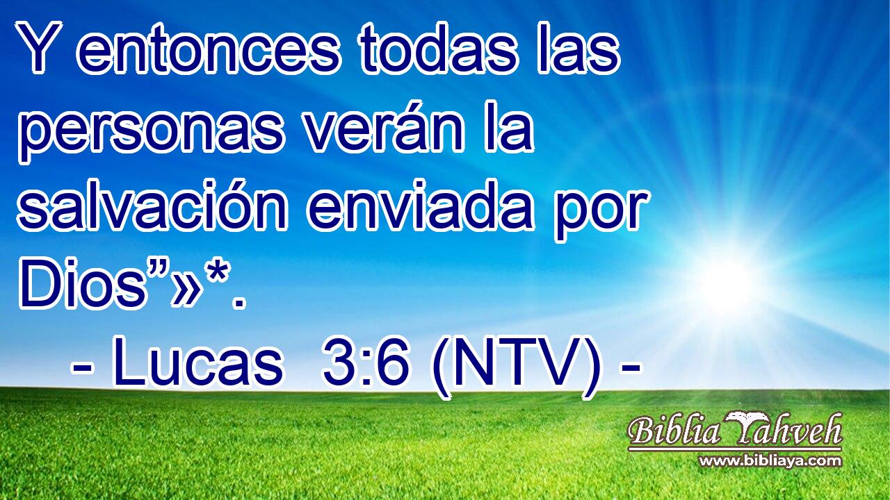 Y entonces todas las personas verán la salvación enviada por Dios”»*.