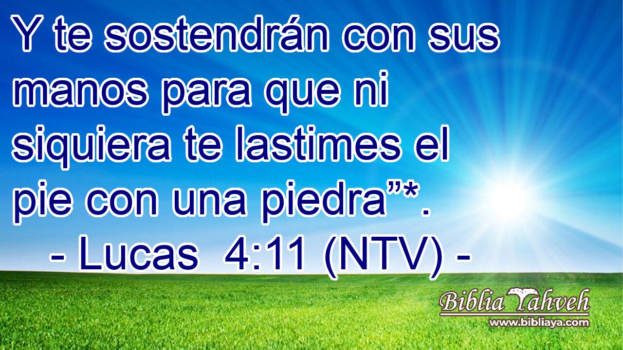 Y te sostendrán con sus manos para que ni siquiera te lastimes el pie con una piedra”*.