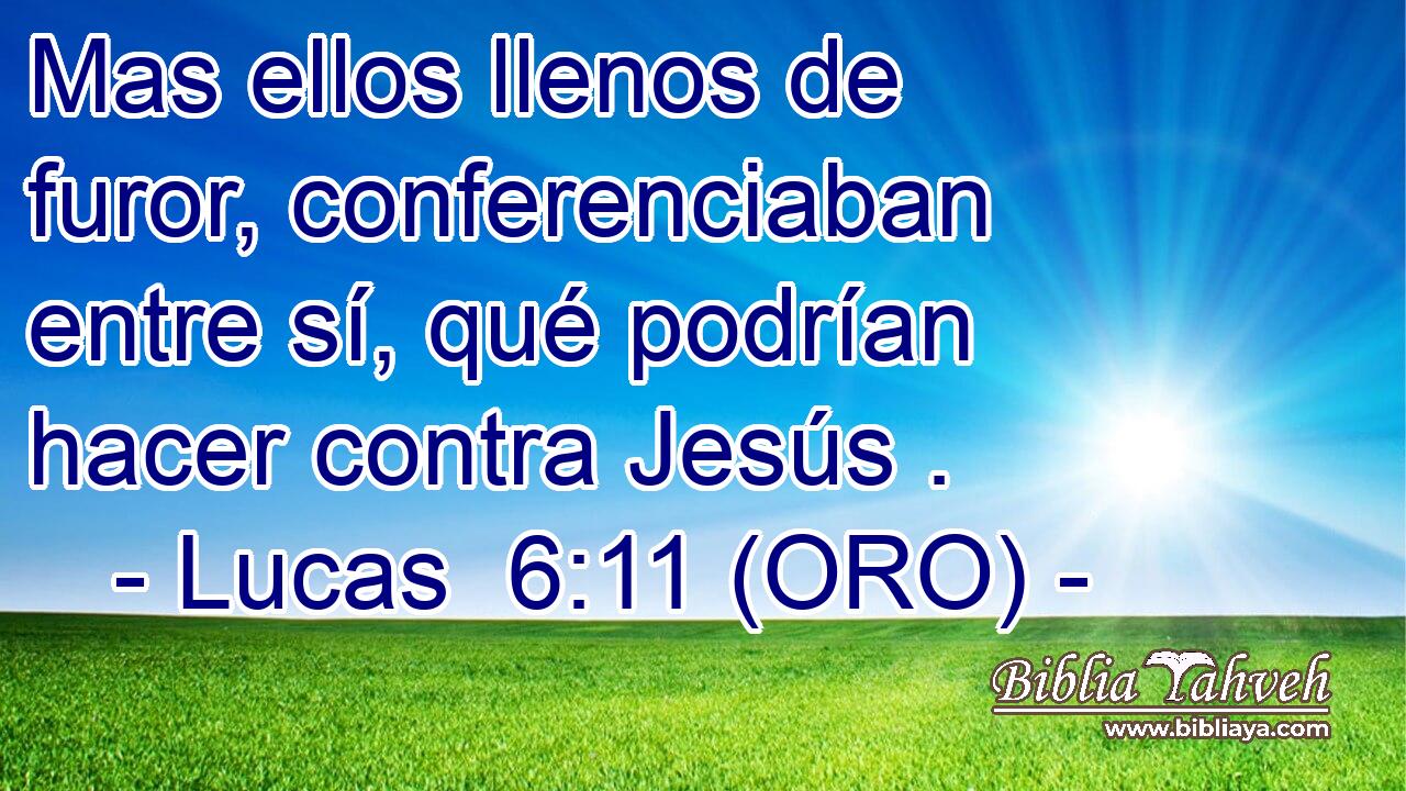  Mas ellos llenos de furor, conferenciaban entre sí, qué podrían hacer contra Jesús . 
