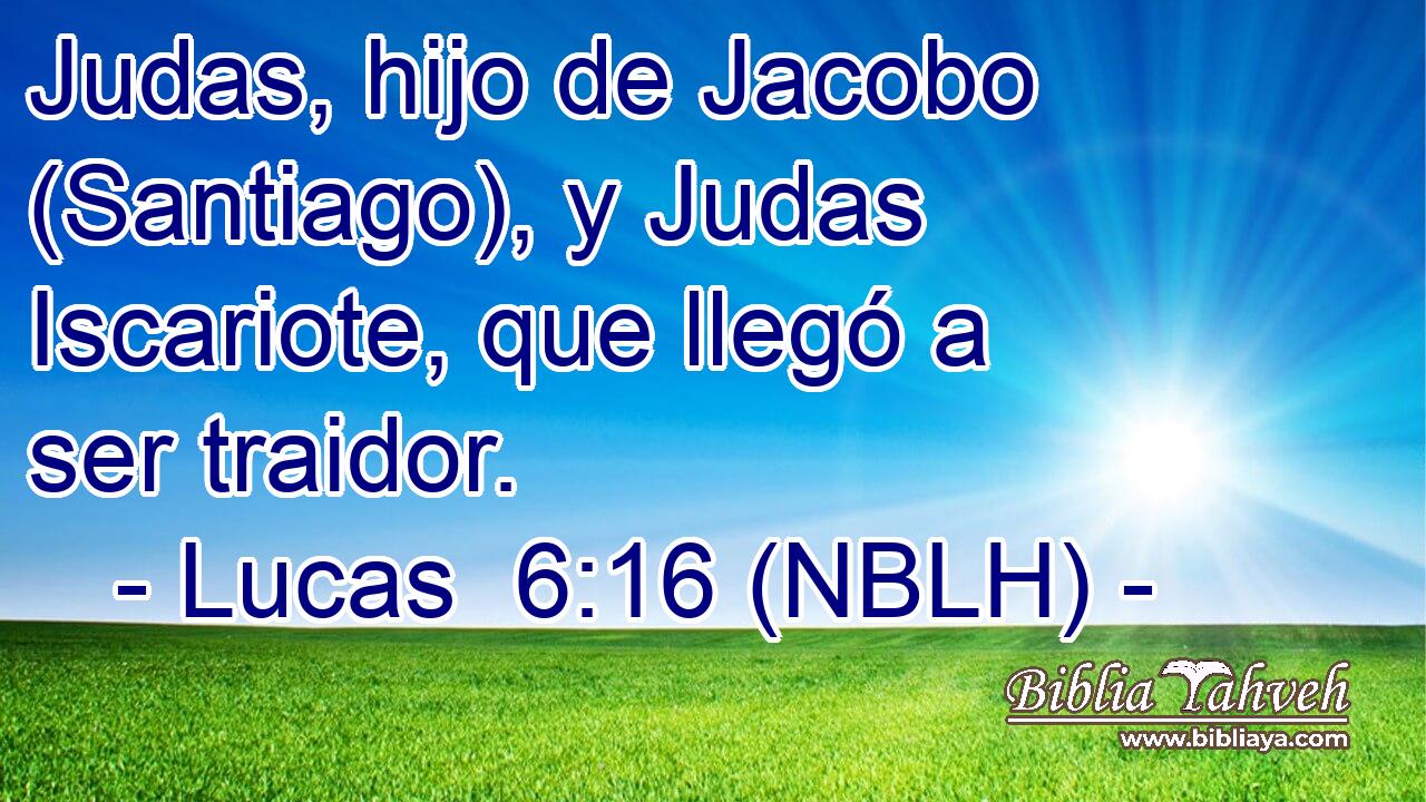  Judas, hijo de Jacobo (Santiago), y Judas Iscariote, que llegó a ser traidor. 