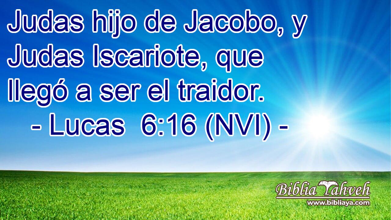  Judas hijo de Jacobo, y Judas Iscariote, que llegó a ser el traidor. 
