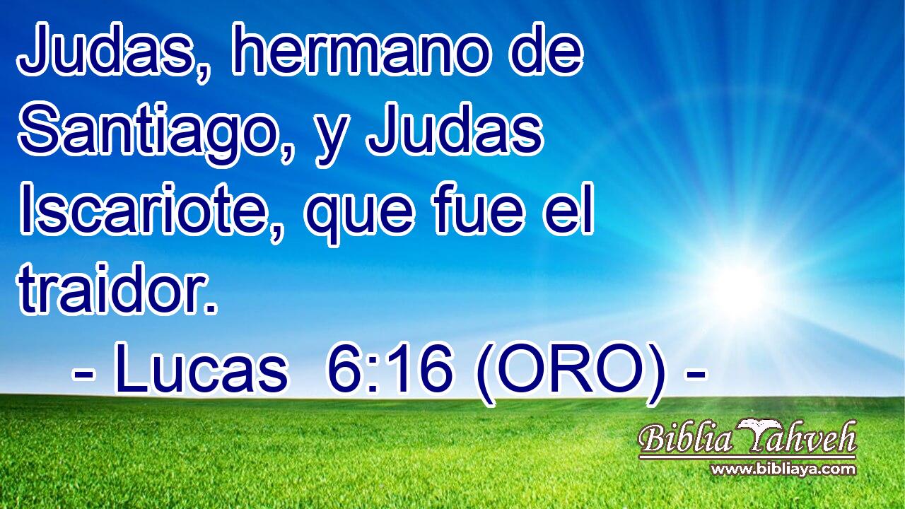  Judas, hermano de Santiago, y Judas Iscariote, que fue el traidor. 