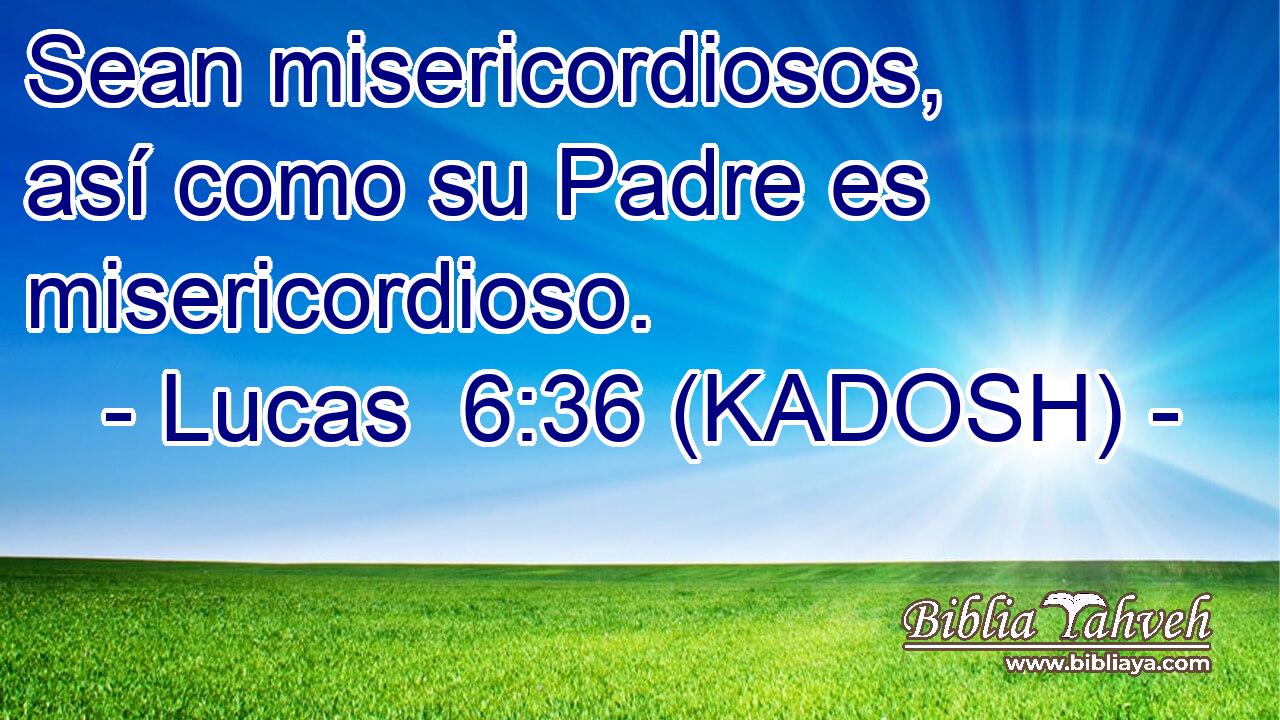  Sean misericordiosos, así como su Padre es misericordioso. 