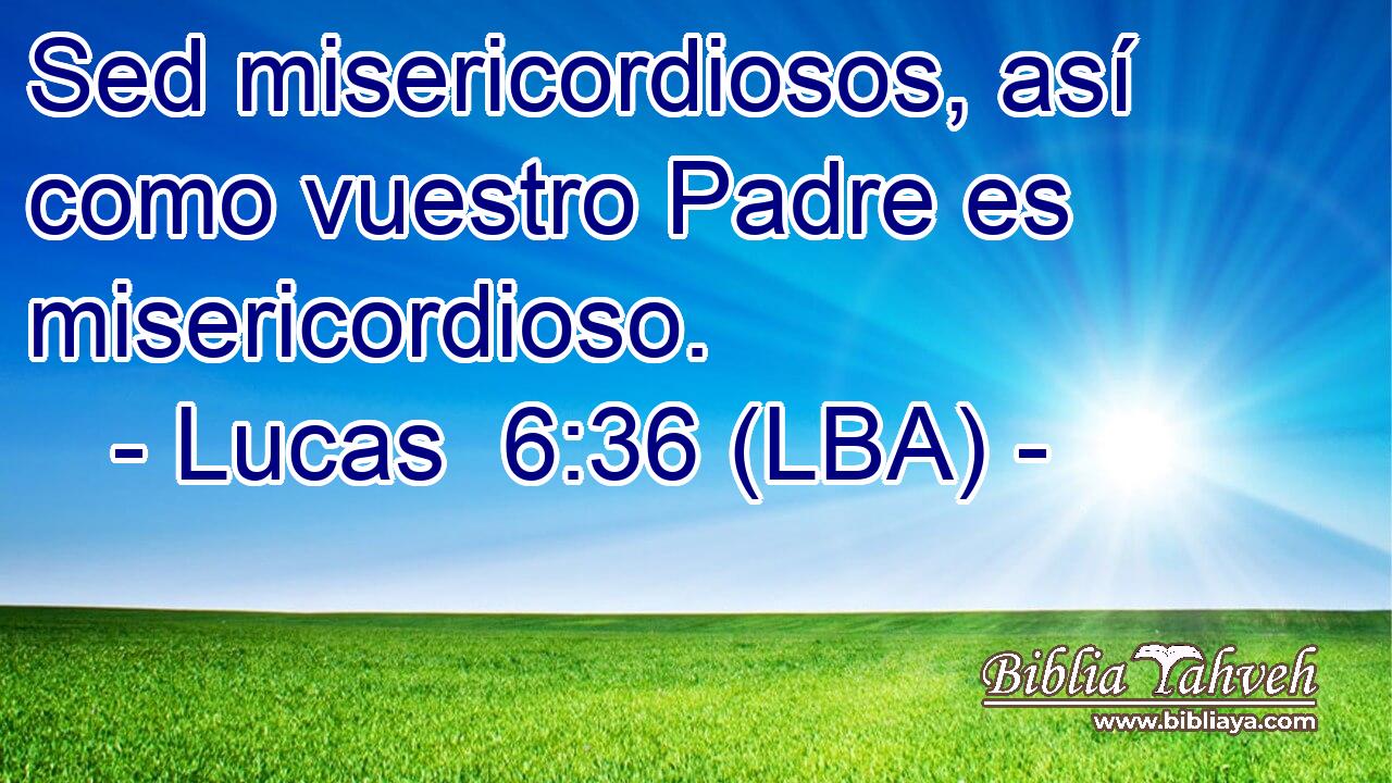 Sed misericordiosos, así como vuestro Padre es misericordioso.