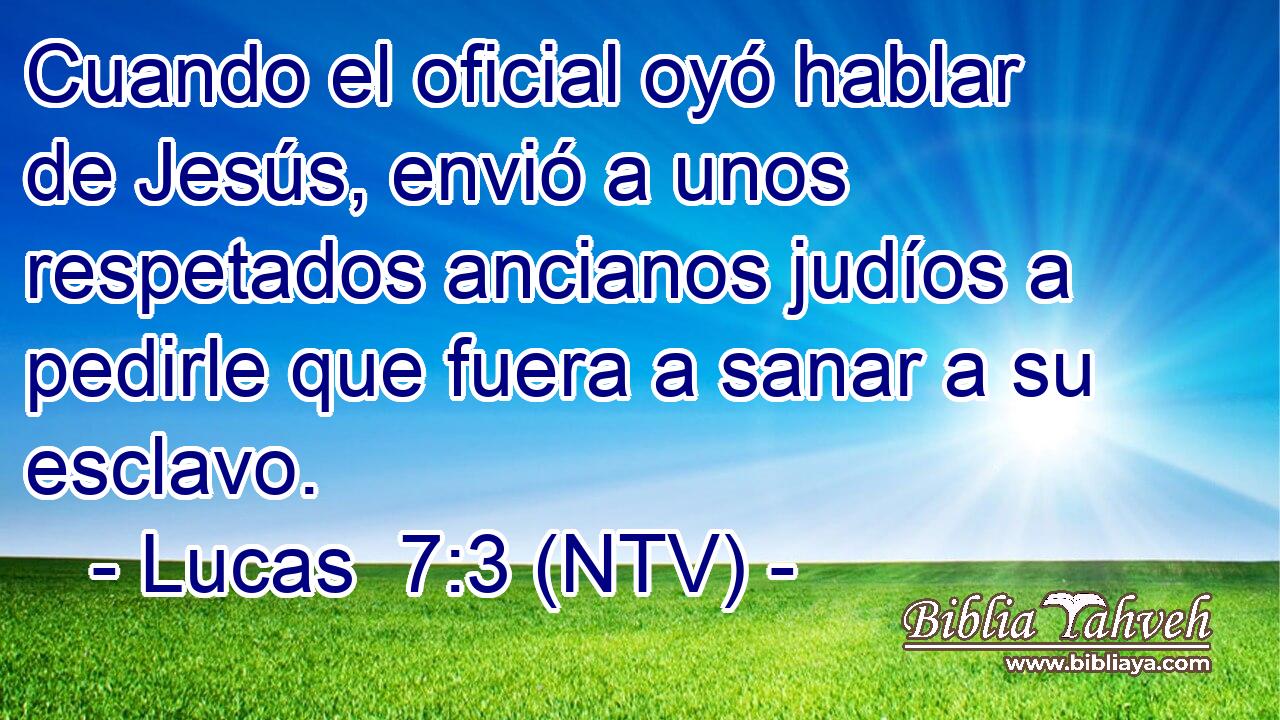 Cuando el oficial oyó hablar de Jesús, envió a unos respetados ancianos judíos a pedirle que fuera a sanar a su esclavo.