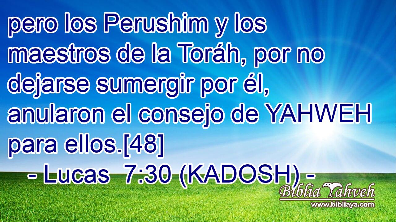  pero los Perushim y los maestros de la Toráh, por no dejarse sumergir por él, anularon el consejo de YAHWEH para ellos.[48] 