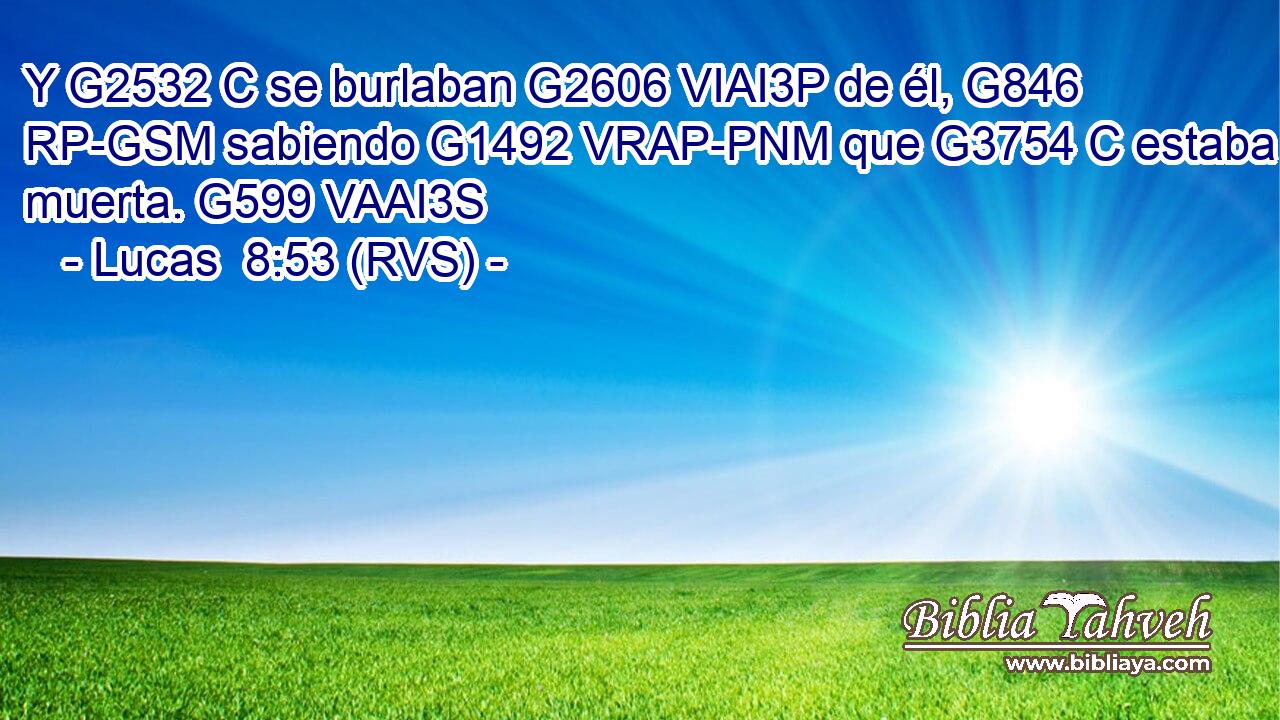 Y G2532 C se burlaban G2606 VIAI3P de él, G846 RP-GSM sabiendo G1492 VRAP-PNM que G3754 C estaba muerta. G599 VAAI3S 