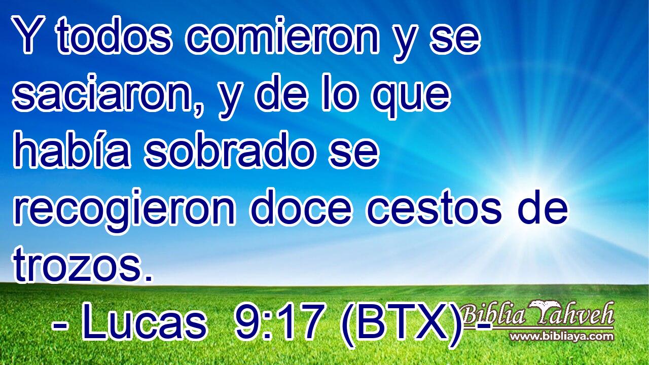Y todos comieron y se saciaron, y de lo que había sobrado se recogieron doce cestos de trozos.