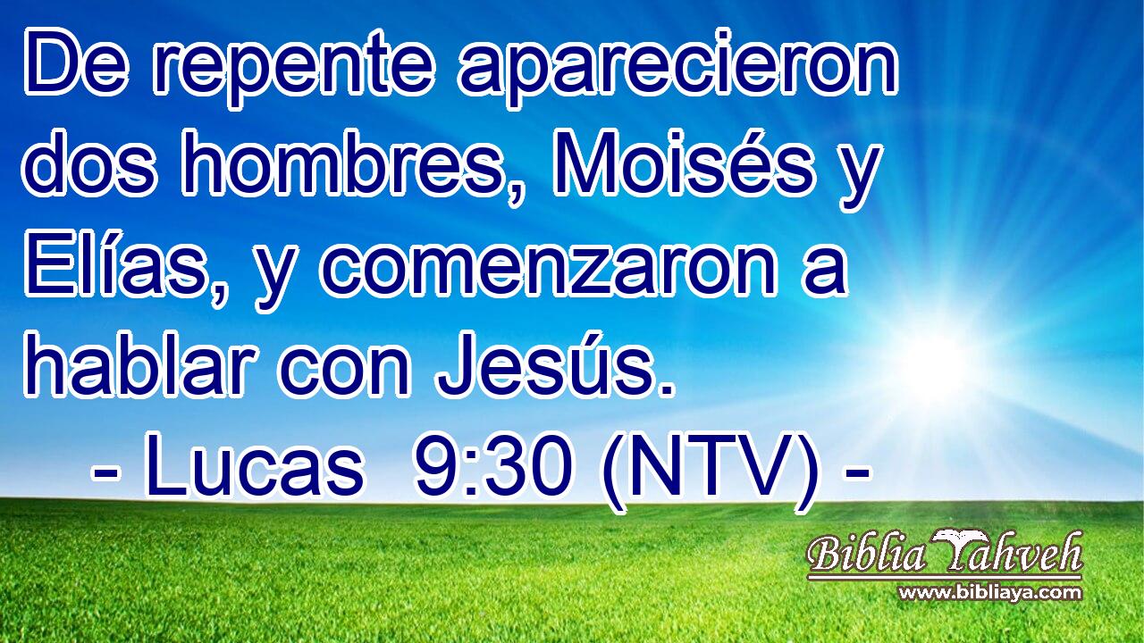 De repente aparecieron dos hombres, Moisés y Elías, y comenzaron a hablar con Jesús.