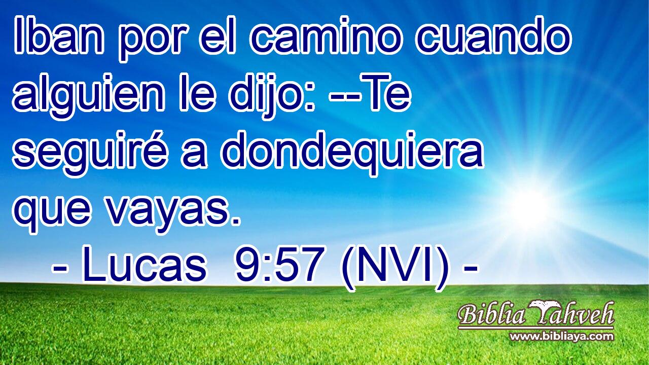  Iban por el camino cuando alguien le dijo: --Te seguiré a dondequiera que vayas. 