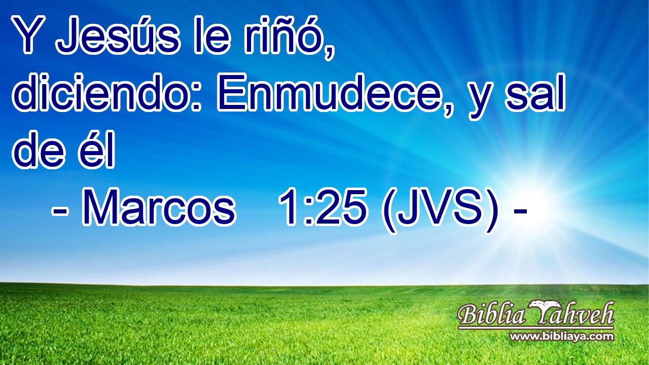 Y Jesús le riñó, diciendo: Enmudece, y sal de él