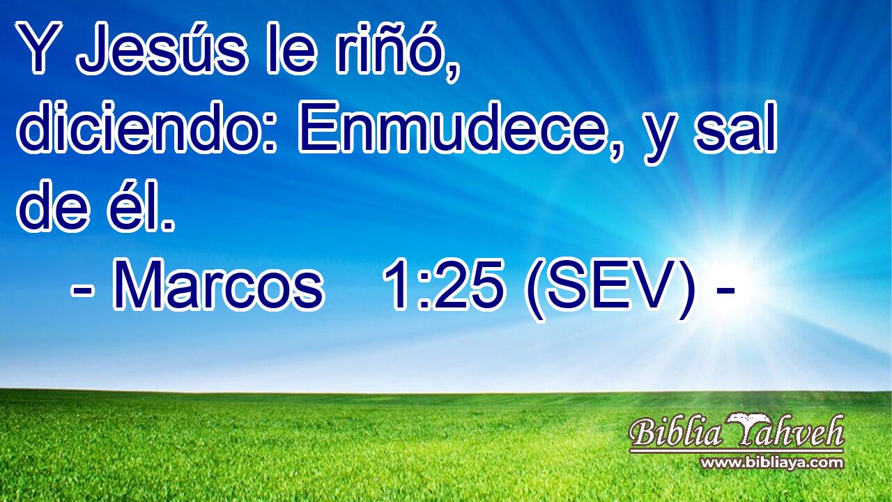 Y Jesús le riñó, diciendo: Enmudece, y sal de él.