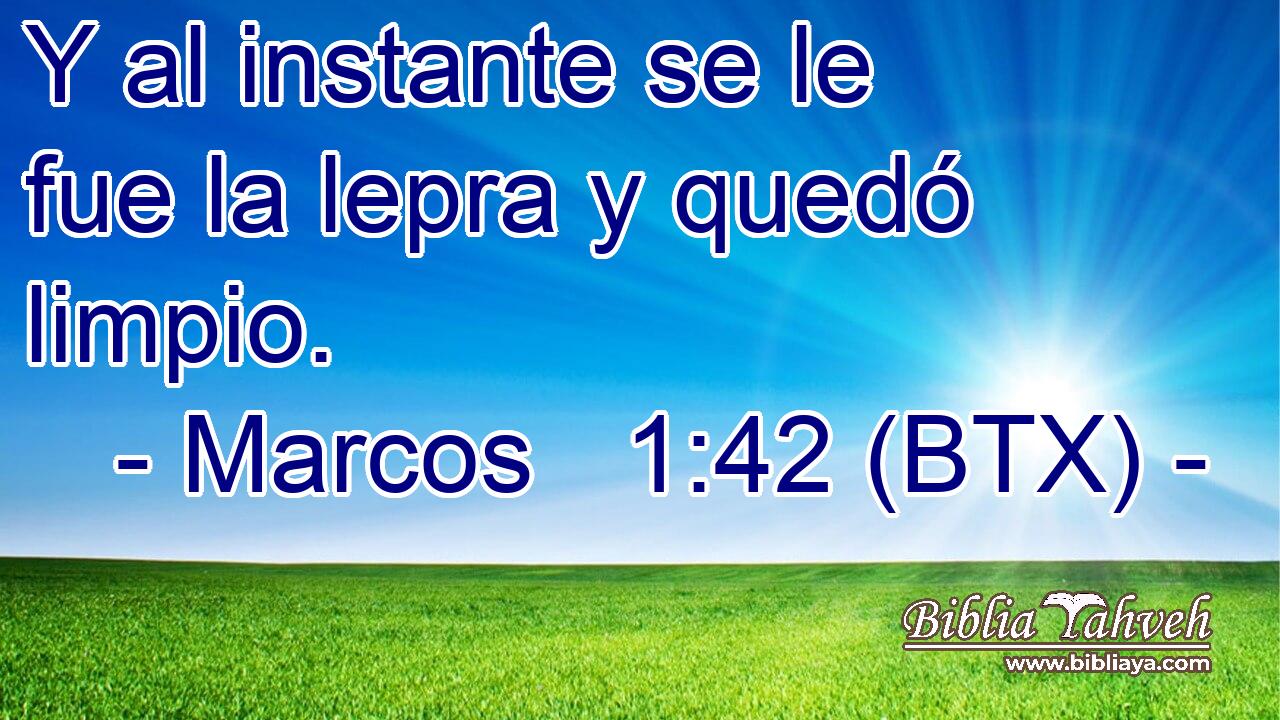 Y al instante se le fue la lepra y quedó limpio.