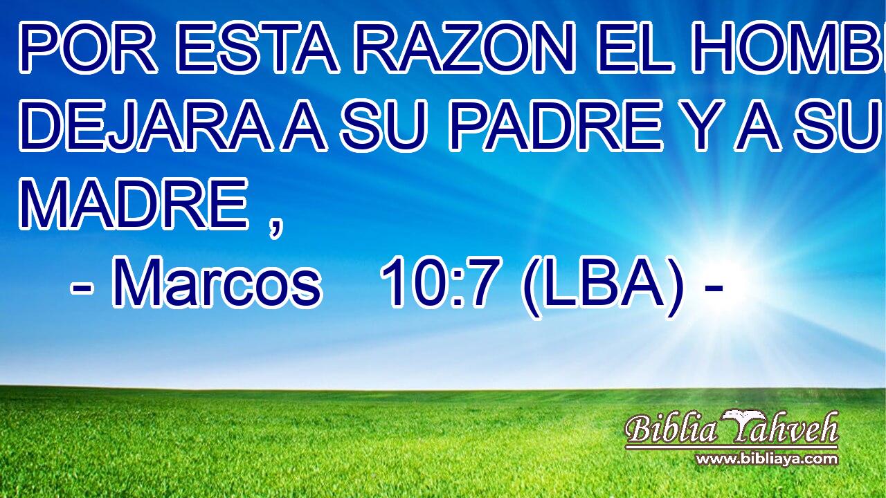 POR ESTA RAZON EL HOMBRE DEJARA A SU PADRE Y A SU MADRE ,