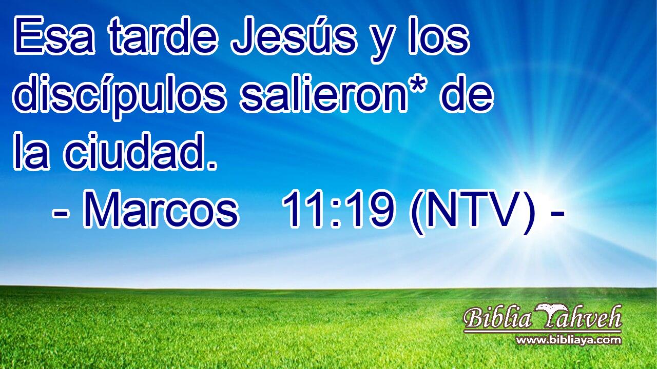 Esa tarde Jesús y los discípulos salieron* de la ciudad.