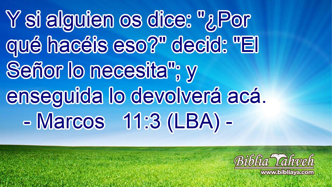 Y si alguien os dice: 