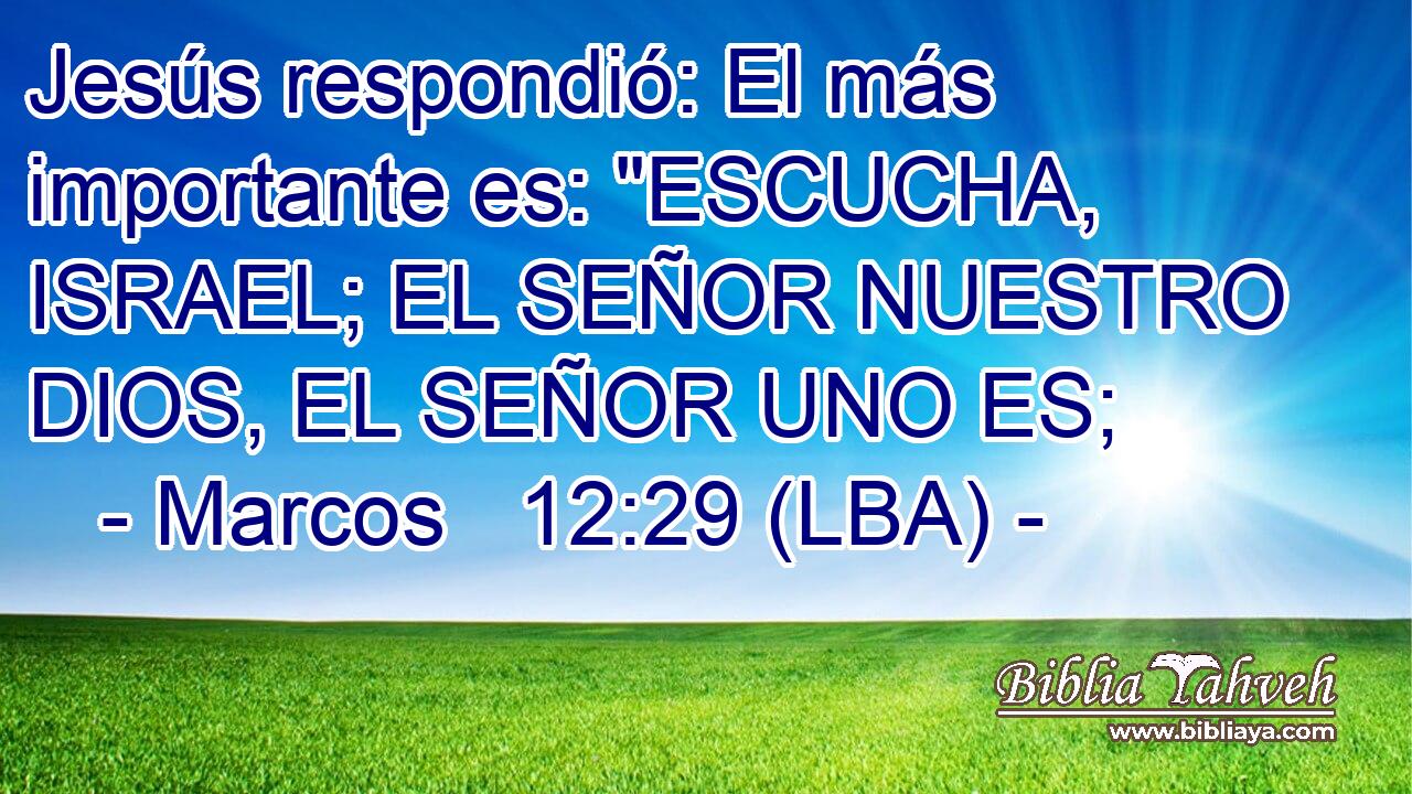 Jesús respondió: El más importante es: 