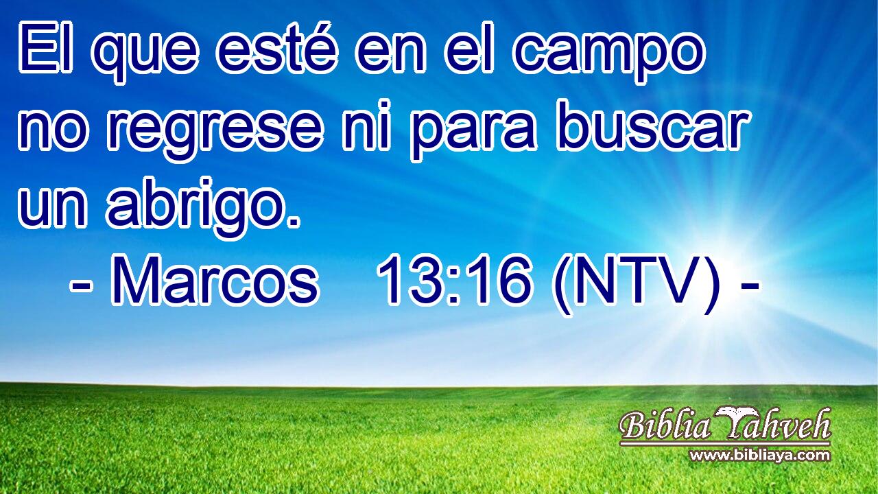 El que esté en el campo no regrese ni para buscar un abrigo.