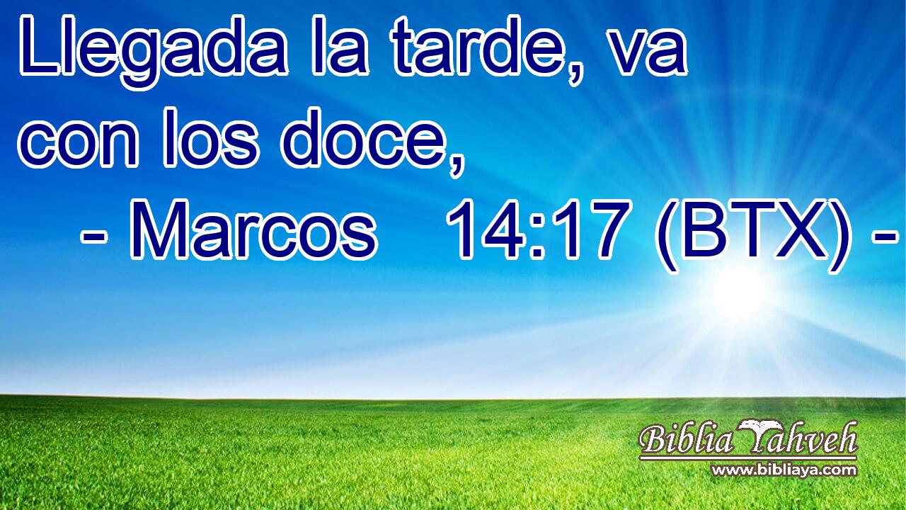 Llegada la tarde, va con los doce,