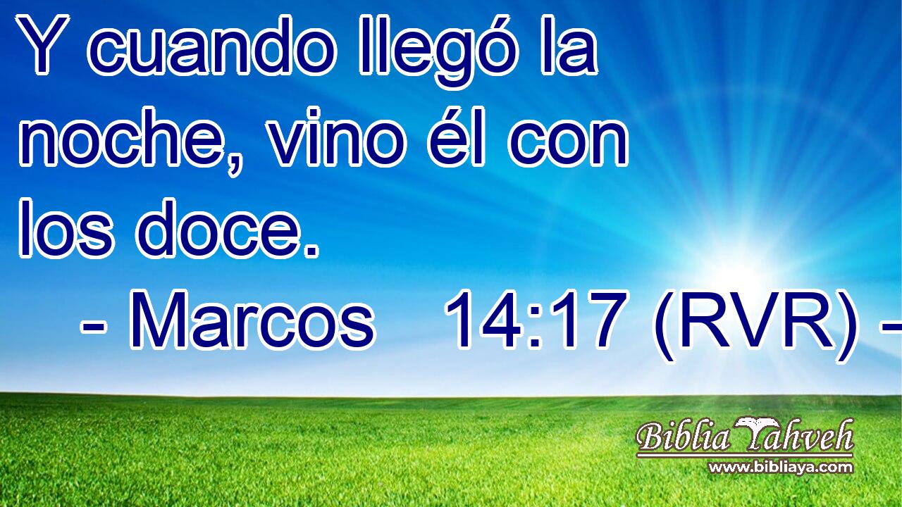 Y cuando llegó la noche, vino él con los doce.