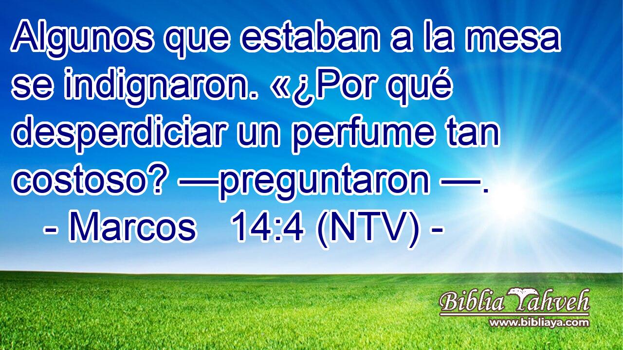 Algunos que estaban a la mesa se indignaron. «¿Por qué desperdiciar un perfume tan costoso? —preguntaron —.