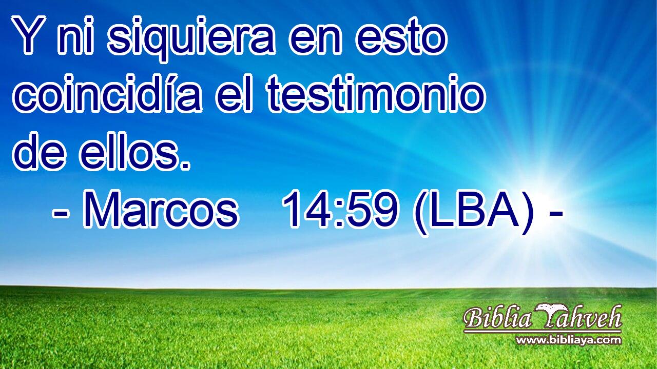 Y ni siquiera en esto coincidía el testimonio de ellos.