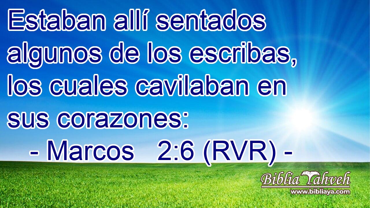 Estaban allí sentados algunos de los escribas, los cuales cavilaban en sus corazones:
