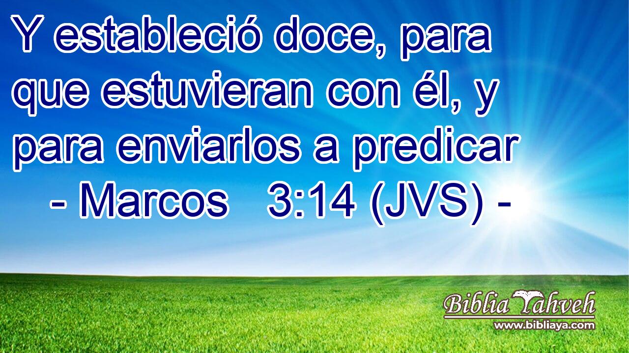 Y estableció doce, para que estuvieran con él, y para enviarlos a predicar