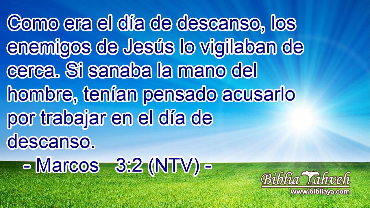Como era el día de descanso, los enemigos de Jesús lo vigilaban de cerca. Si sanaba la mano del hombre, tenían pensado acusarlo por trabajar en el día de descanso.