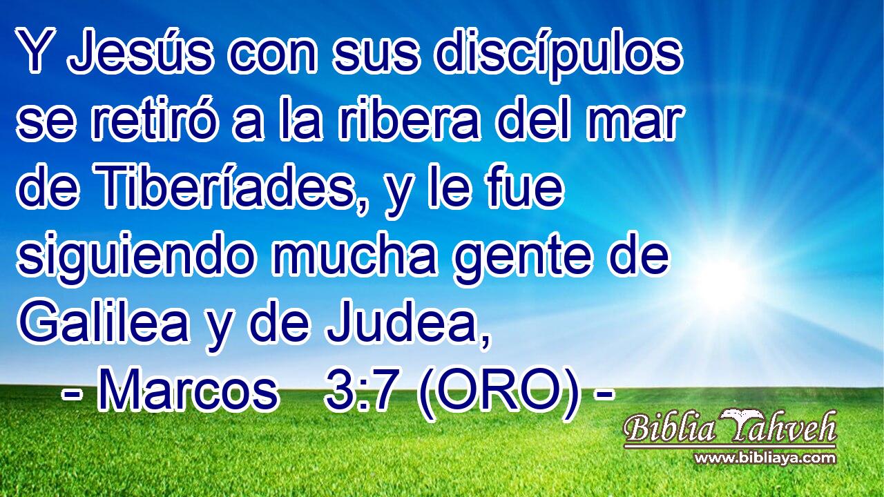  Y Jesús con sus discípulos se retiró a la ribera del mar de Tiberíades, y le fue siguiendo mucha gente de Galilea y de Judea, 