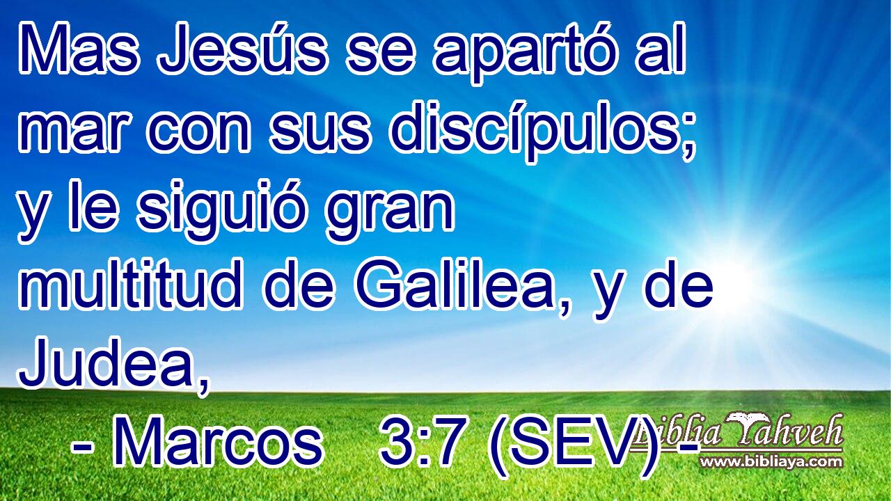 Mas Jesús se apartó al mar con sus discípulos; y le siguió gran multitud de Galilea, y de Judea,