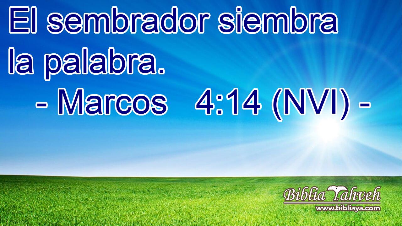  El sembrador siembra la palabra. 