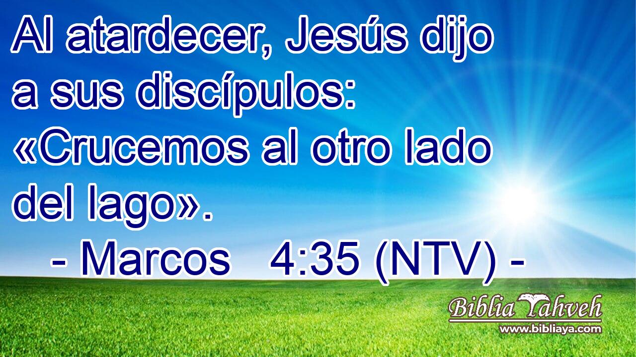 Al atardecer, Jesús dijo a sus discípulos: «Crucemos al otro lado del lago».