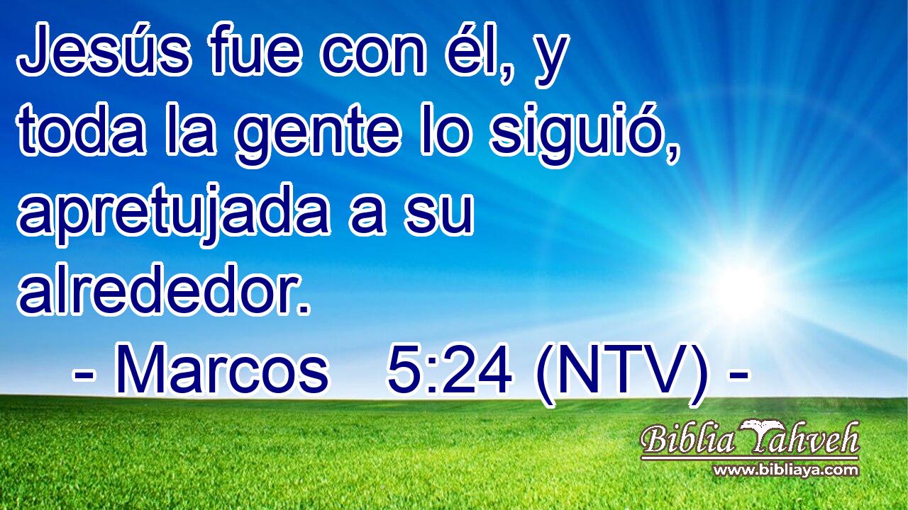 Jesús fue con él, y toda la gente lo siguió, apretujada a su alrededor.