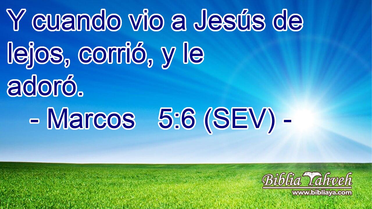 Y cuando vio a Jesús de lejos, corrió, y le adoró.